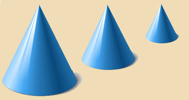Định nghĩa và ví dụ về khối nón