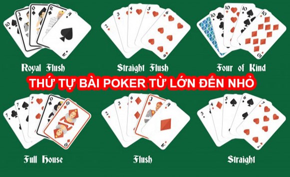 Thứ tự bài trong poker